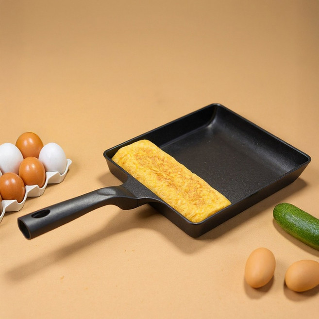 국내생산 LSK 대형 주물 사각팬 계란말이팬, 1개, 26cm