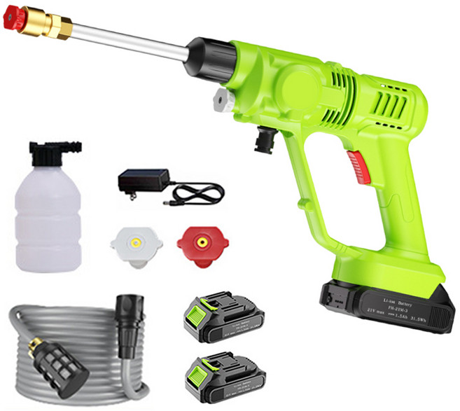 Shipshape 무선 고압세척기 고압세차기 휴대용 세차기 다기능 고급형 부스터 세차기 휴대용, [추가배 배터리2개], FH-WG211Y