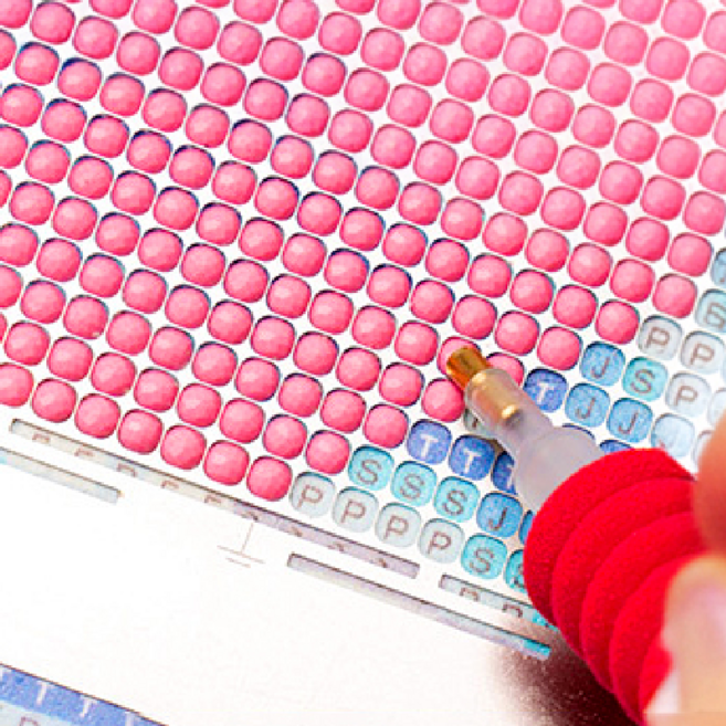 블링블링 보석십자수 정리자, 1개, 140mm