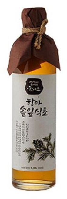 항아 솔잎식초 ( )/마시는/가정용/과일/음료/희석/식초/다용도/홍초/선물, 2개, 500ml