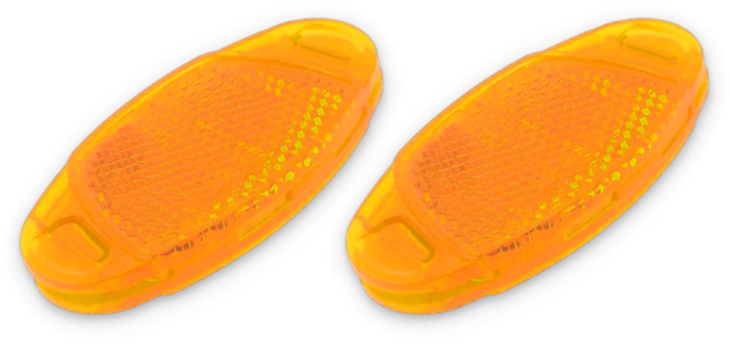이음모음 자전거 바퀴 반사판, 2개입, 오렌지