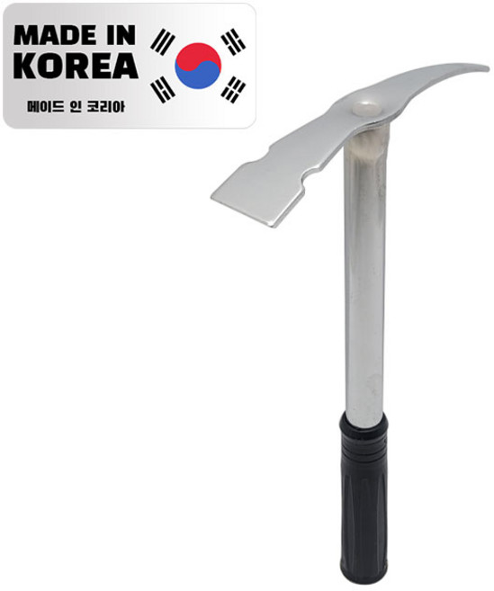 국산 고급형 일체형 양날 야전 곡괭이 미니 괭이, 1개