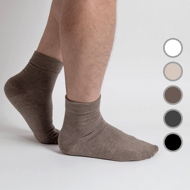 시너싹스 남성용 발목이 편안한 무압박 양말 8켤레