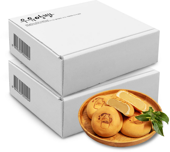[화과방] 목장우유로 만든 우유앙빵 (35g ) / 우유만주, 35g, 40개