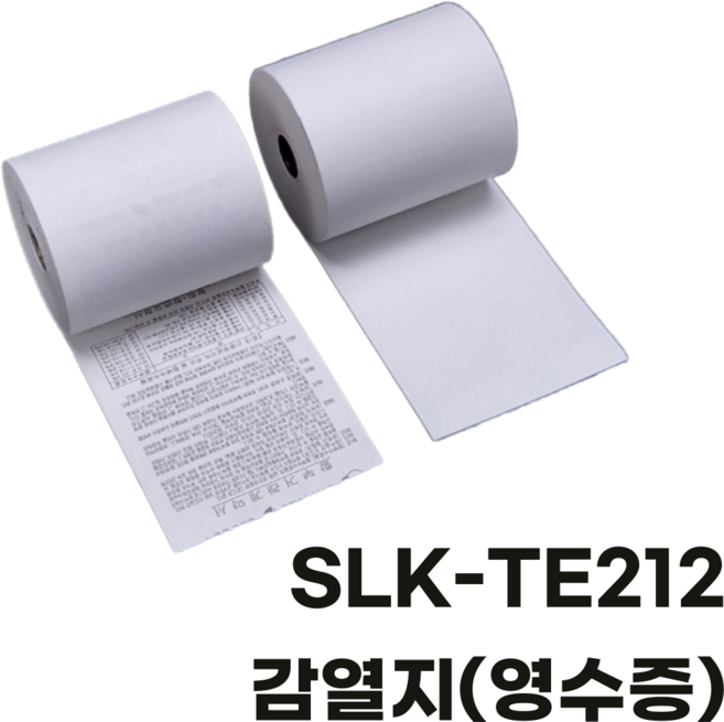 SLK-TE212 영수증용지 SEWOO 영수증출력기 SLK-TE212II 프린터, 감열지 79x80mm (약관) 50롤, 1개