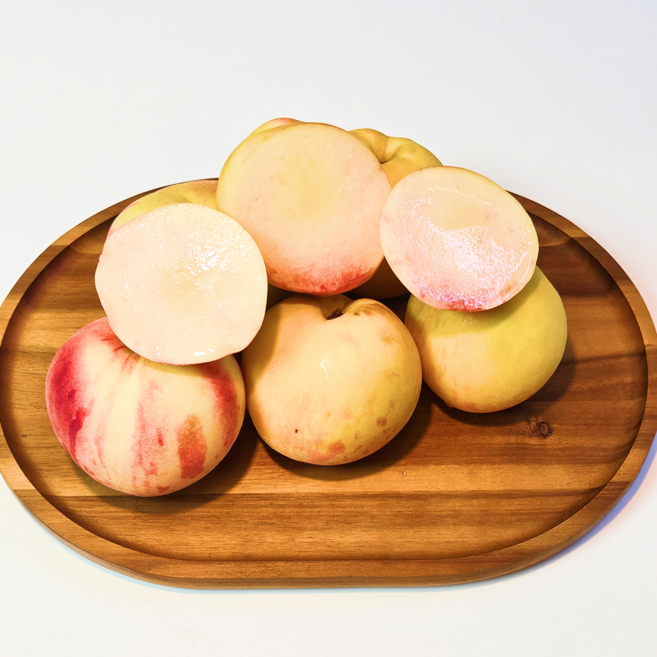 [꿀범벅 당도보장] 새벽경매로 더신선하고 달콤한 황도 백도 말랑이 복숭아 대과 2.5kg(10~12과), 1박스, 백도(2.5kg)