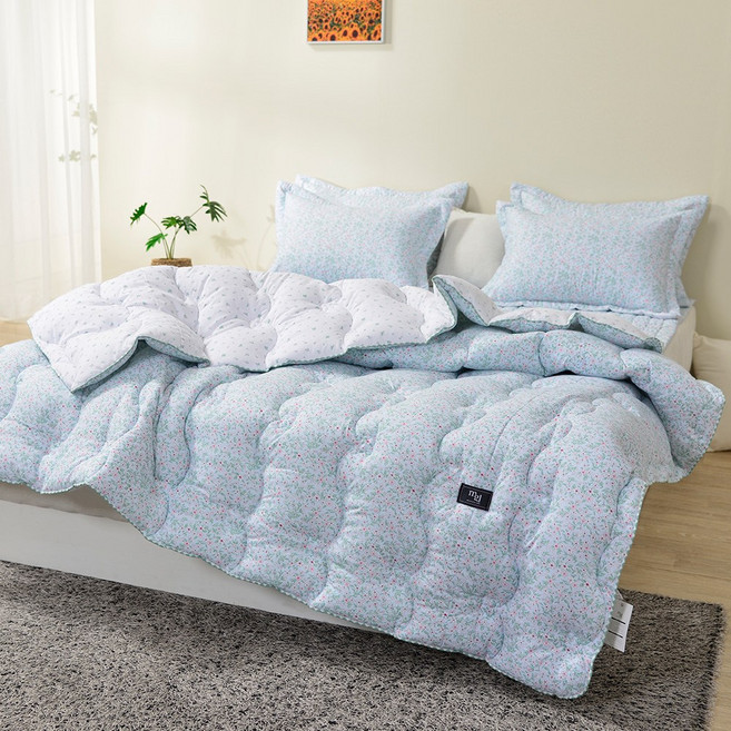 에리카 세미마이크로 봄 차렵이불 / SS Q / 단품 / 세트 / 봄가을겨울사계절이불