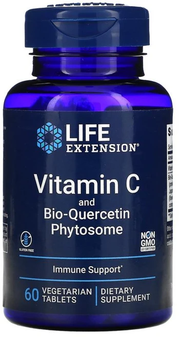 라이프 익스텐션 비타민 C and Bio-Quercetin 파이토솜 60정, 1개 - 쿠팡