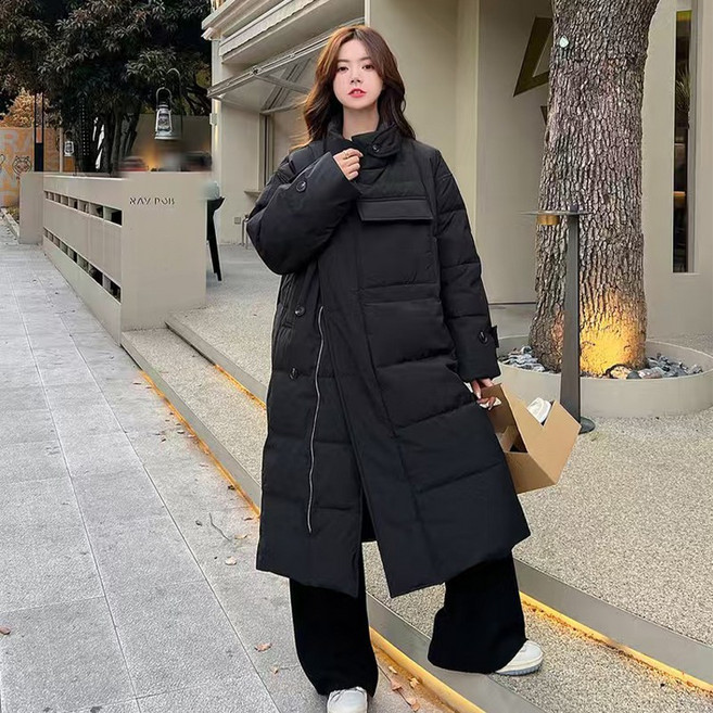 여성 롱패딩 겨울신상 루즈핏 점퍼 웰론 아우터 빅사이즈 데일리 패션 롱코트 따뜻한 보온 캐주얼 방한 출근 여행 등산 추천