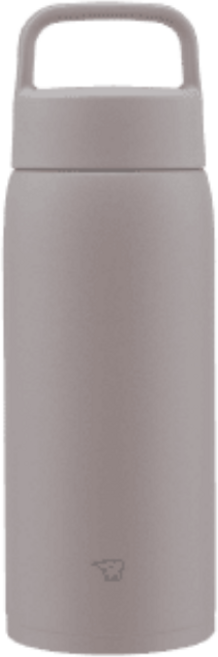 ZOJIRUSHI 象印 不銹鋼真空吊環保溫保冷杯 SU-DA80/SU-DA100 1000ml 附保護底套, 暖灰色, 800ml, 1個