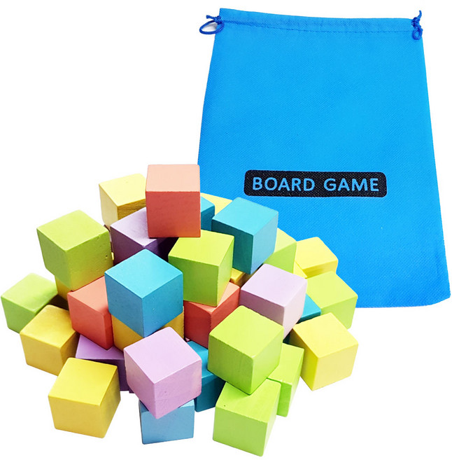 조엔 쌓기나무2.5cm/원목교구, 칼라50p+주머니, 1개