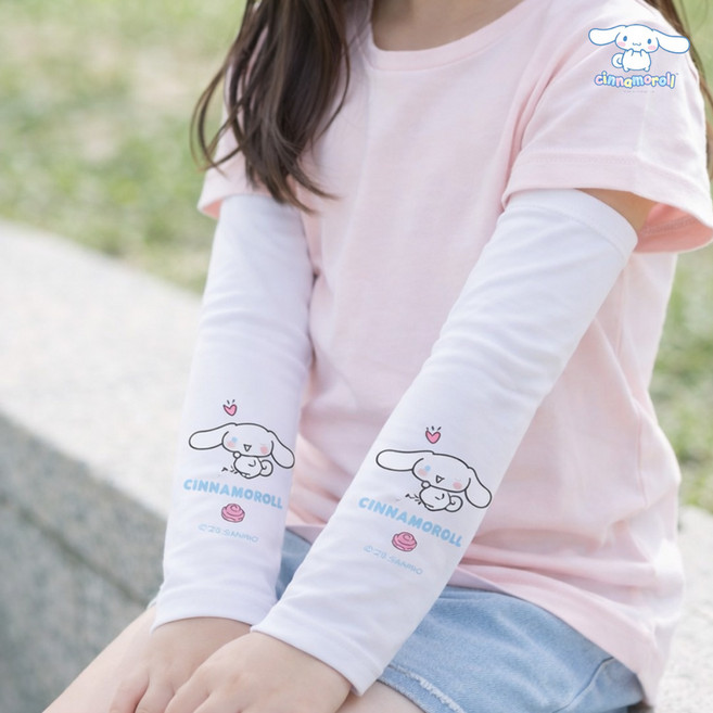 산리오 KOREA 정품 햇빛 차단 쿨토시 여아 아동 유가 팔토시