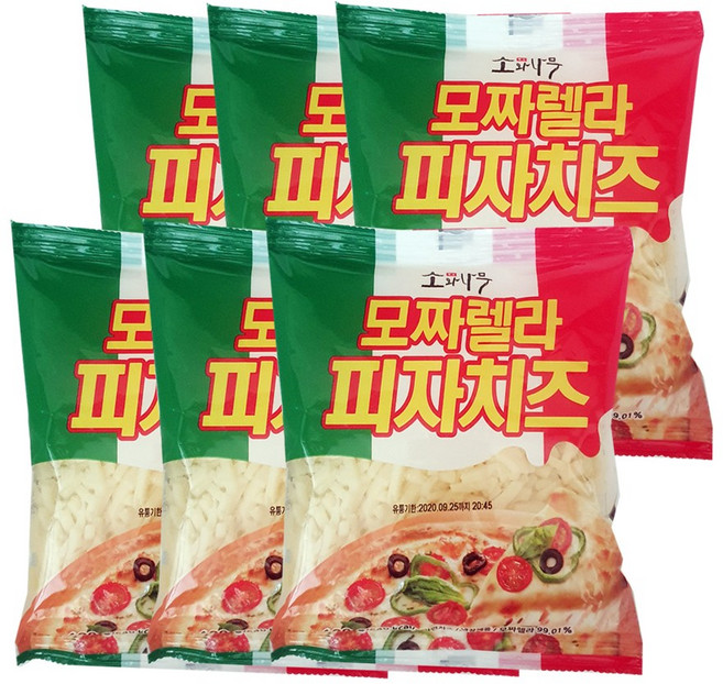 동원 소와나무 모짜렐라 피자치즈180gX6봉, 6개, 180g