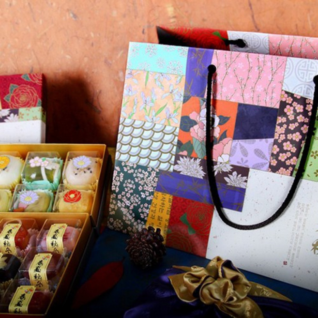 다하임 화과자 쇼핑백 모음, 1개, 화과자쇼핑백(춘하추동20구용)