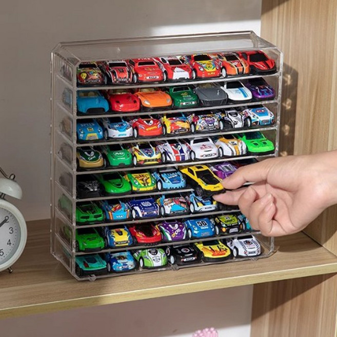 토미카 진열장 아크릴 보관 미니카 장식장 케이스 정리함, 1개
