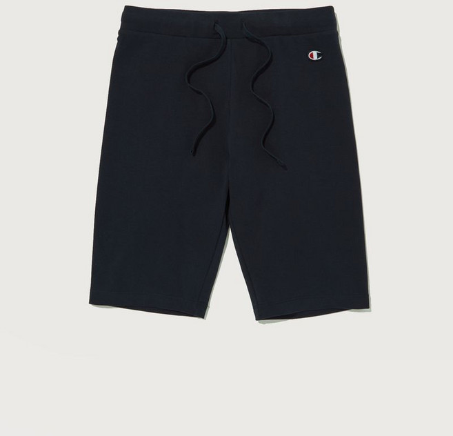 매장정품 CHAMPION 여성 C로고 패치 코튼 바이크 팬츠 Normal Navy CKPA4E088N2 293049