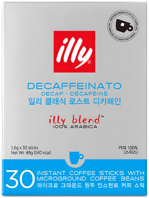 일리 클래식 로스트 디카페인 레귤러 커피, 1.6g, 30개입, 1개