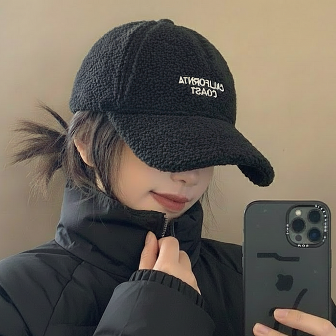 뽀글이 양털 볼캡 남자 여자 겨울 캡모자 야구모자