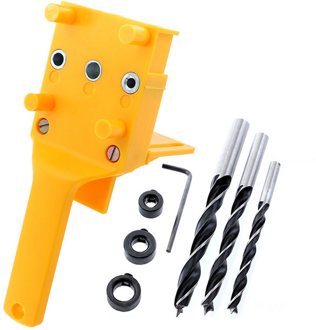 목공 드릴가이드 나무 구멍 홀 타공 센터 드릴 거치대, 1개