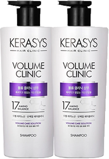 케라시스 헤어클리닉 볼륨 샴푸 600ml, 2개 - 쿠팡