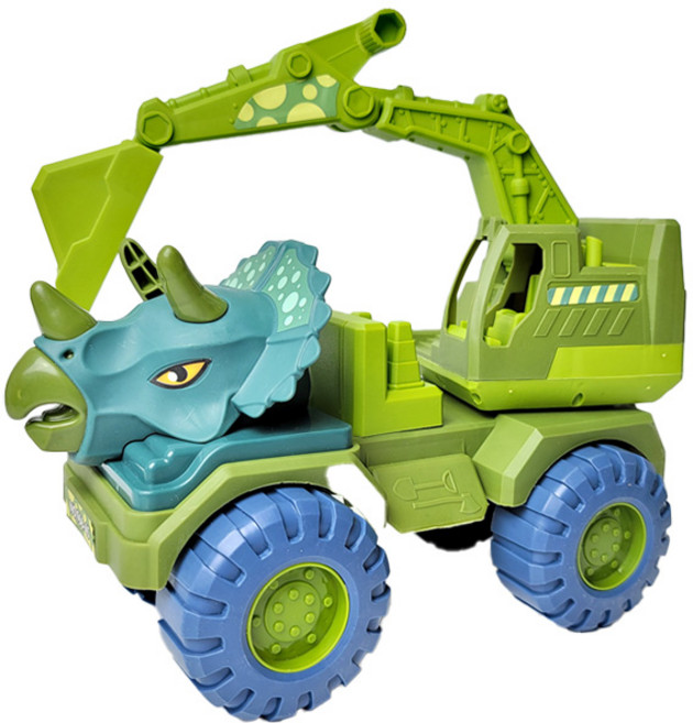 공룡자동차 중장비장난감 포크레인 공룡장난감 티라노, 04.트리케라톱스포크레인, 1개