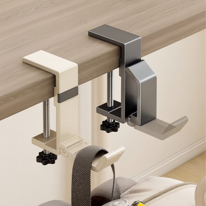 셀렛 자석 접이식 튼튼한 책상 가방걸이, 1개, 그레이