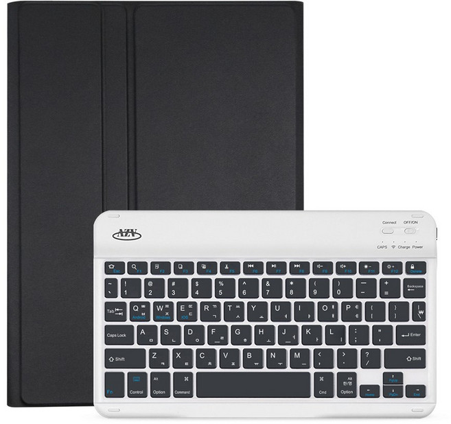 갤럭시탭 A7 10.4인치 호환 콤비 블루투스 키보드 케이스 T500 T505, 블랙, 1개
