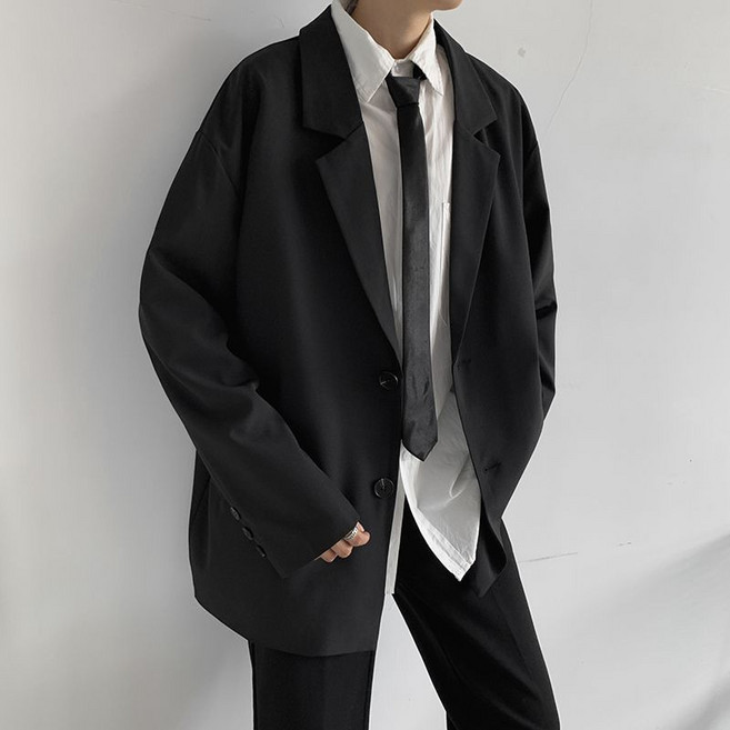 【雅痞潮流】男士西裝外套 小西服 休閒西裝 韓版西裝 薄款西裝 春秋外套 寬鬆版型 商務休閒兩穿 春秋季通勤必備