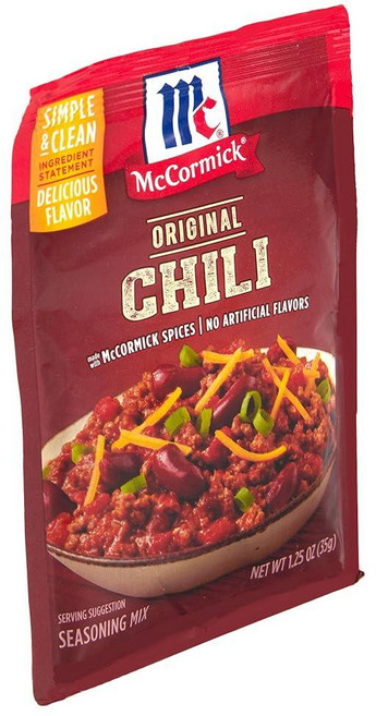 McCormick 오리지널 칠리 시즈닝 믹스 35.4g(1.25온스) (24개 팩), 35g