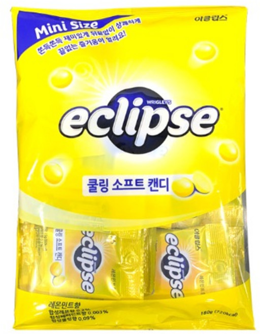이클립스 쿨링 소프트 캔디 레몬민트향 180g, 1개