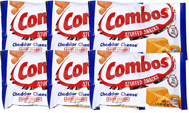 콤보스 체다치즈 크래커, 6개, 48.2g