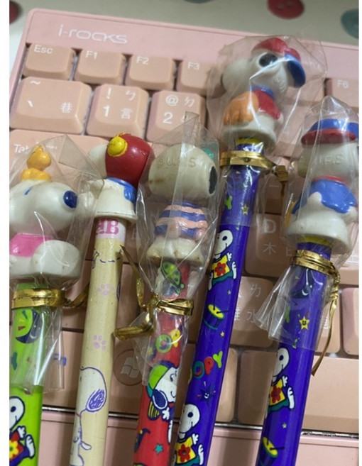史努比造型鉛筆 4入組, 有snoopy頭, 1個