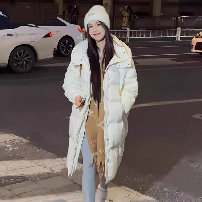 스타일닥터 겨울 여자롱패딩 루즈핏 후드 여성패딩 빅사이즈 롱패딩
