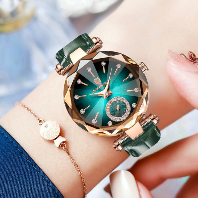 포스워백 여자 가죽 손목 시계