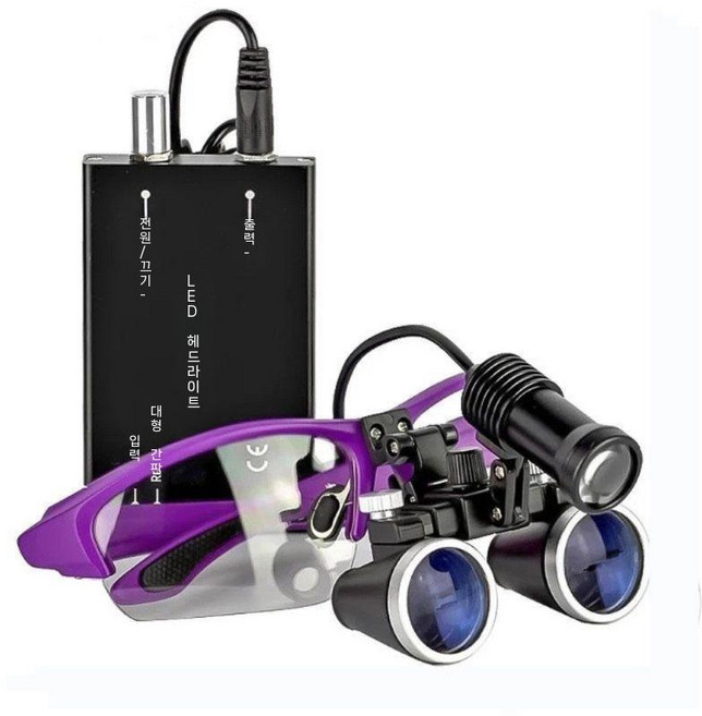 루빼 수술용 치과 의료용루페 돋보기, 블루2.5X, 1개, 기본 색상