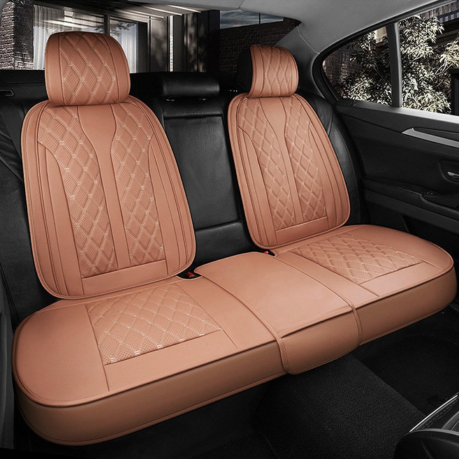 쏘렌토시트카바방석 쏘렌토R MQ4 하이브리드 올뉴 더뉴 XM3 트레일블레이저 풀커버 운전석 조수석 뒷좌석 의자시트보호 보조 2p 3p 여름 겨울 봄 가을 사계절용, 뒷자석-마션브라운, 1개