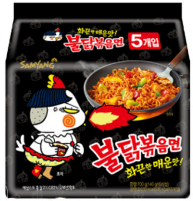 삼양 불닭볶음면 봉지라면, 5개