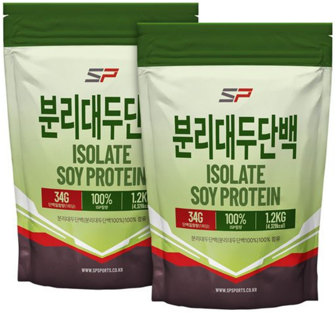 4위 - SP스포츠 ISP 분리대두단백질 1.2kg, 2개
