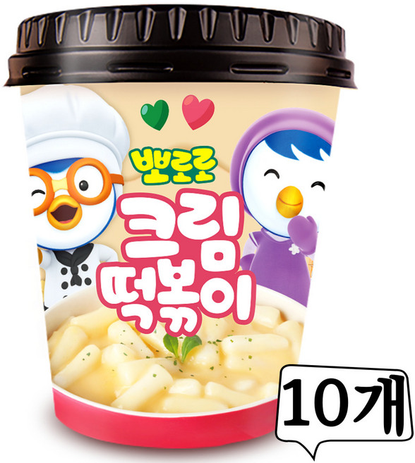 뽀로로 크림 떡볶이 10개, 115g