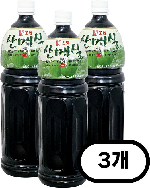 생초당 산매실, 1.5L, 3개