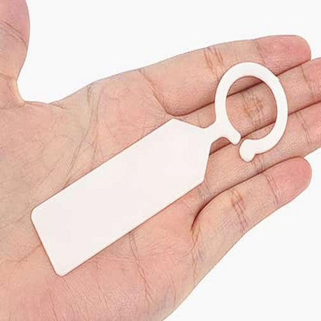 물결샵 다목적 걸이형 표시싸인 스틱 1P 이름택 가드닝 문구용품 팻말 꽃 다용도명찰 목판 가방 소품, 녹색