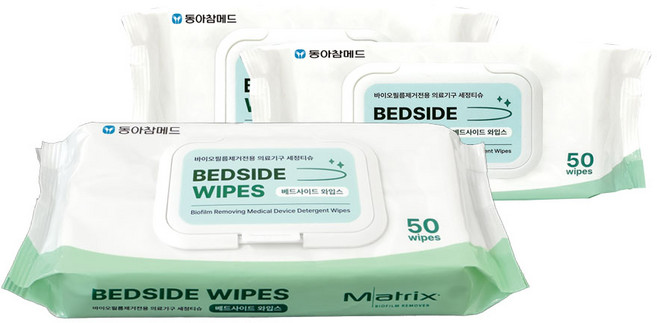 동아 베드사이드 와입스 내시경 세정티슈 캡형 4개, 4, 50매
