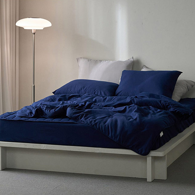 에메르 사계절 알러제로 다운필 차렵이불 풀세트(이불+패드+홑겹베개커버)