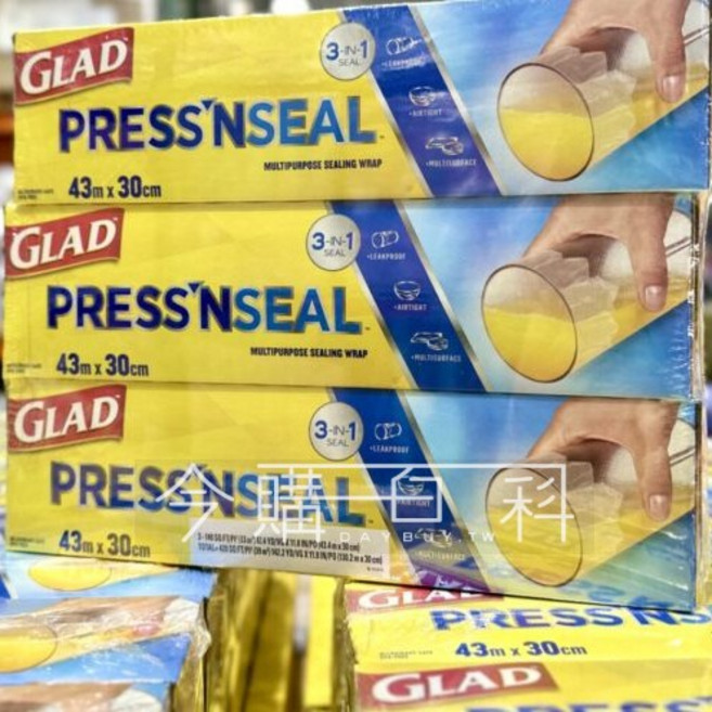 Glad Press'n Seal 強力保鮮膜 43公尺, 1個
