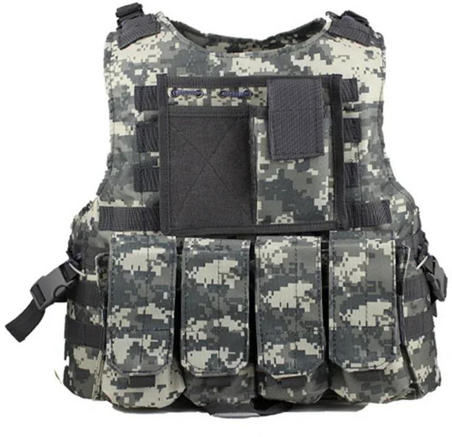 양궁 Uniforme 훈련 택티컬 조끼 야외 사격 위장 의류 Colete Tatico 스포츠 하이킹 도시 CS, 11 ACU, 1개