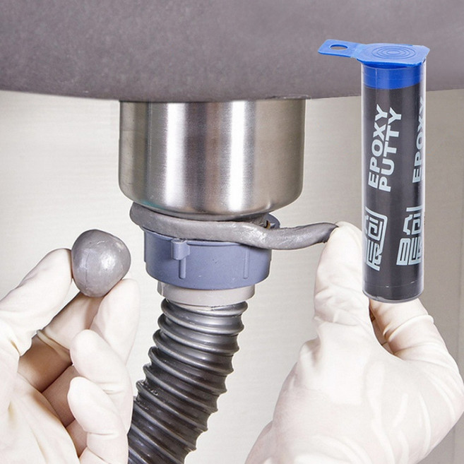 約翰家庭百貨 塑鋼泥 漏水裂縫修補 填縫劑 防水堵漏膠, 1個