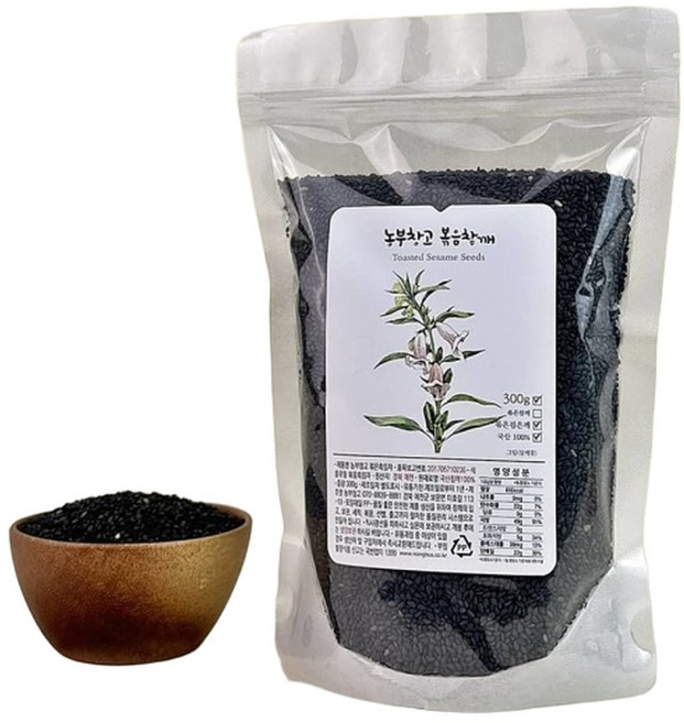 농부창고 국산 원적외선 당일로스팅 검은깨 300g, 1개