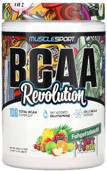 MuscleSport BCAA 레볼루션 과일펀치 450g, 1개 - 쿠팡