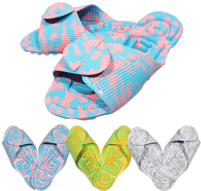 헤라칸 마블 건강 지압슬리퍼 욕실화 발마사지 사무실 건강슬리퍼