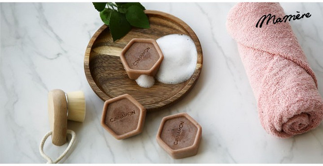 마메르 수제 계피 비누 1+2, 75g